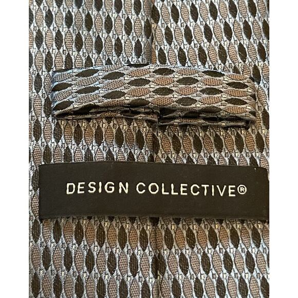 Design Collective Blue Black 100 % Polyester Men’s Neck Tie Made In China - Picture 8 of 9